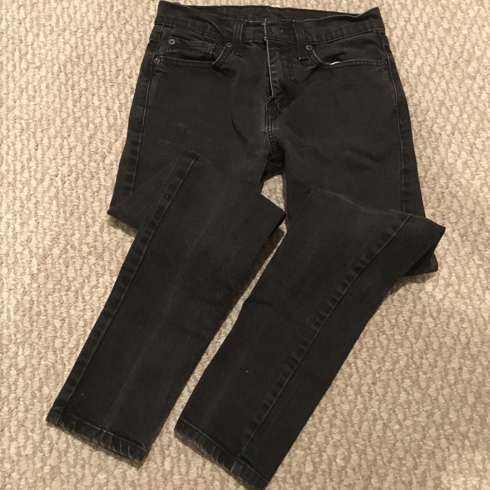 Levi Strauss 512 Slim Taper Black Denim Jeans; Men’s  Sz 28 x 30